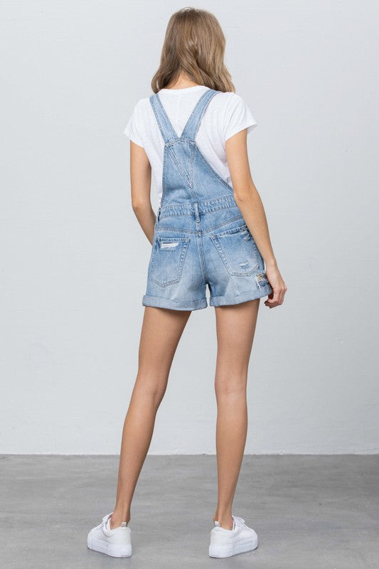 Denim Overall Romper