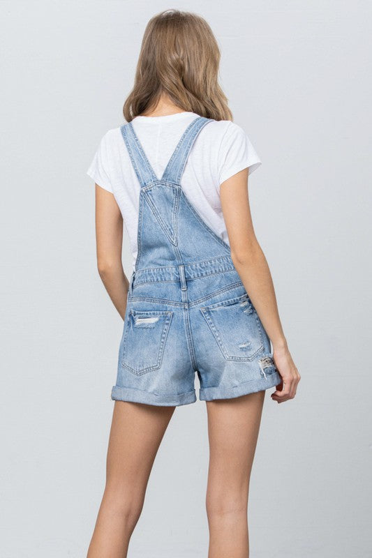 Denim Overall Romper