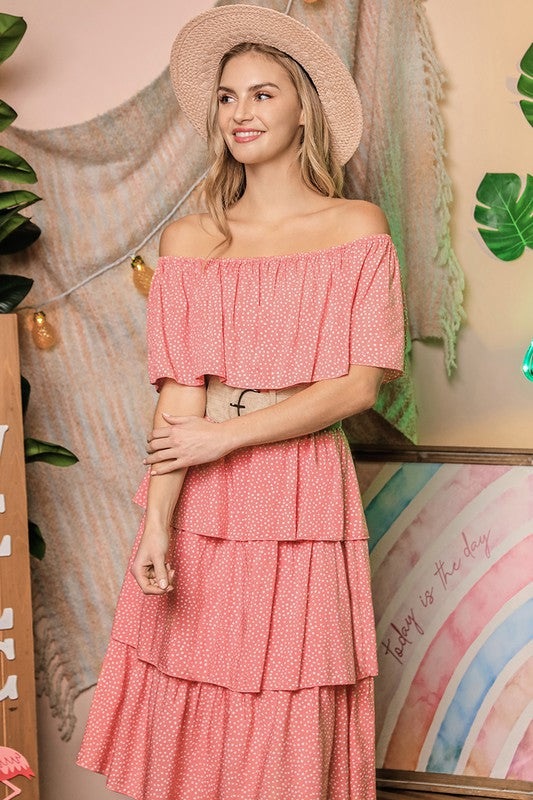 Shoulder Ruffle Dress