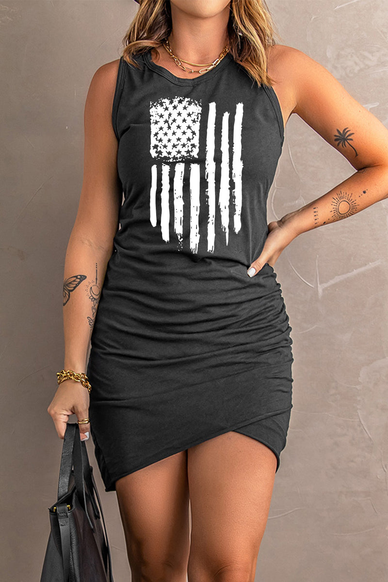 US Flag Graphic, Sleeveless Dress